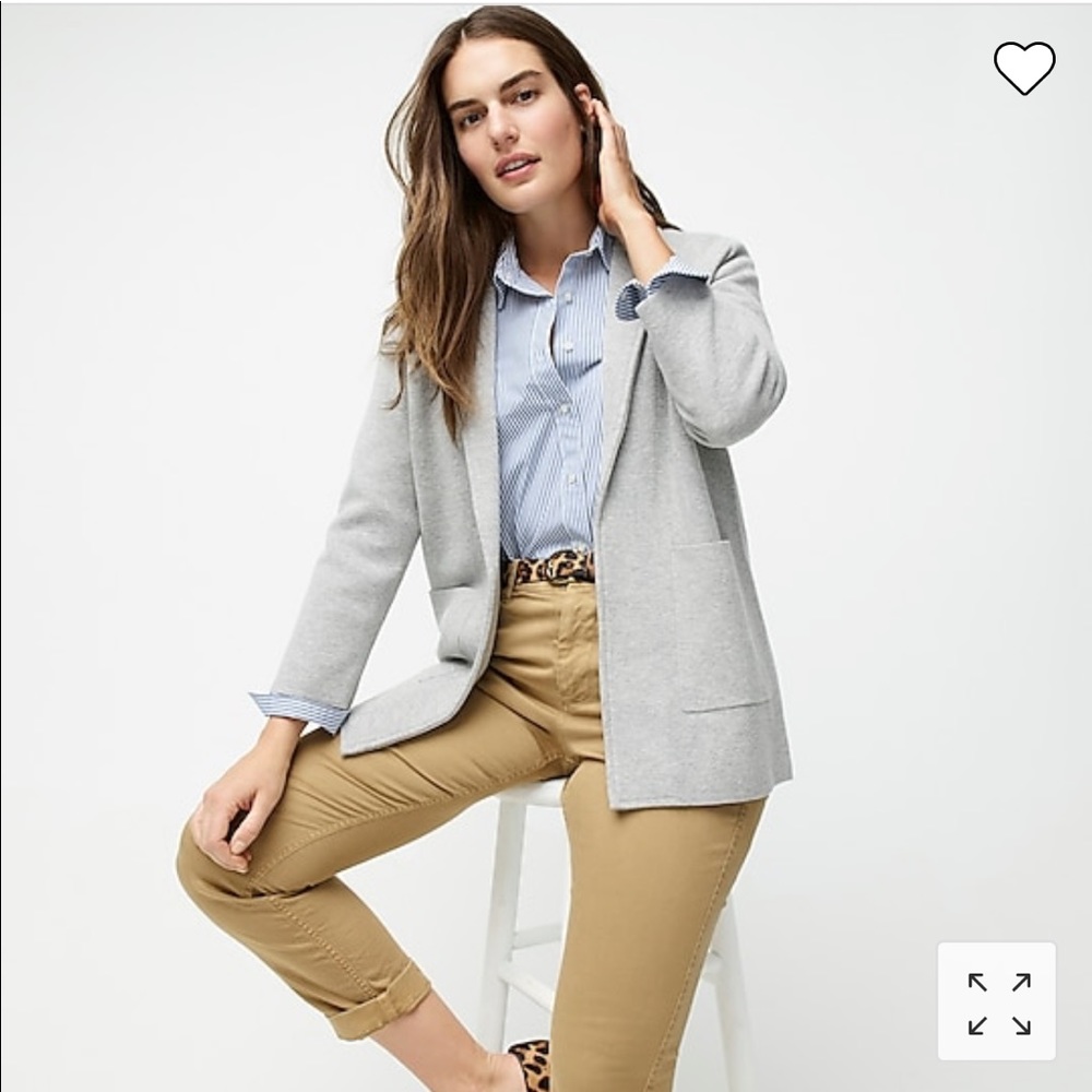 J. Crew Sophie Open-front Sweater Blazer
